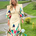 Boutique Wholesale 2026 Spring New Print Design Sense Fashion Temperament Commuter Dress Women's Set