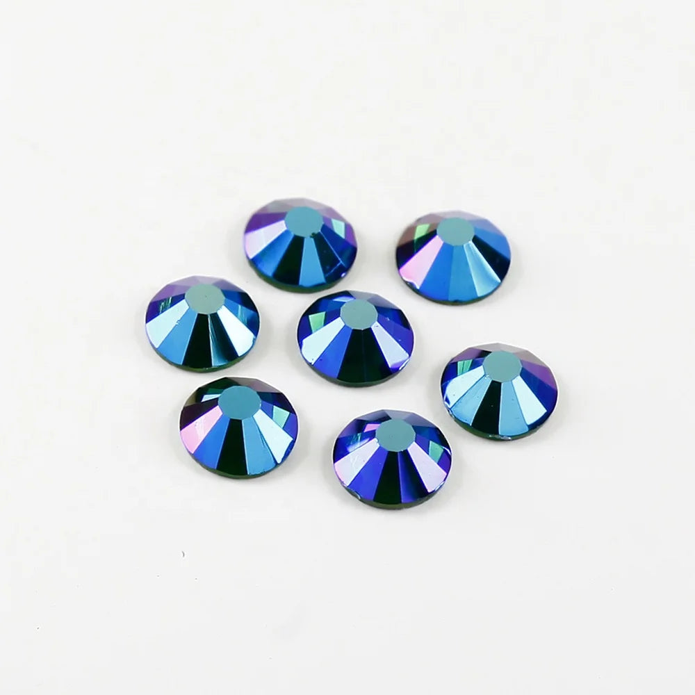 Doris Rhinestones  Color Crystal Emerald  AB Strass Strass Non Hotfix  Rhinestones for Coffee Tea Cup