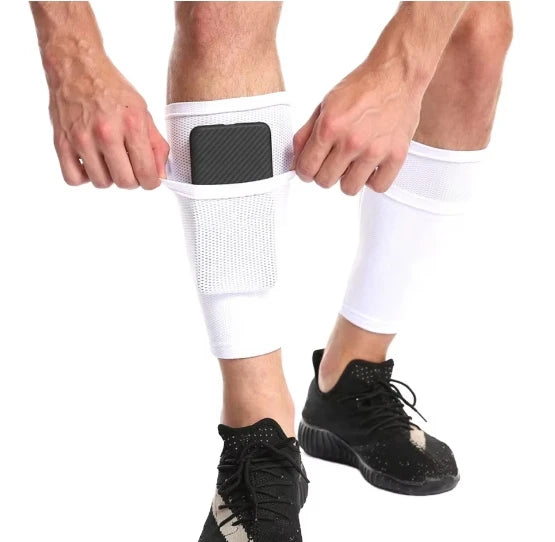 Customized New Product Soccer Shin Guard Holder Calf Shin Guard Covers Soccer Shin Guard Sleeves With Pocket