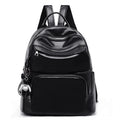 2024 Black Leather Cute Travel College  Mini Backpacks for Women Fashionable