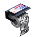 Stainless Steel Self Adhesive Toilet Roll Holder Toilet Paper Holder with Shelf Toilet Paper Roll Holder
