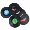Cheap Vinyl Record Retro Vintage Mug Coaster Home Decor CD Pads Mats Cup Coasters Table Placemat