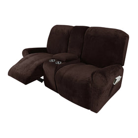 Velvet Polyester Spandex Stretch Sofa Cover Easy Fitted Protective Recliner Slipcover for Living Room Home Textile Use