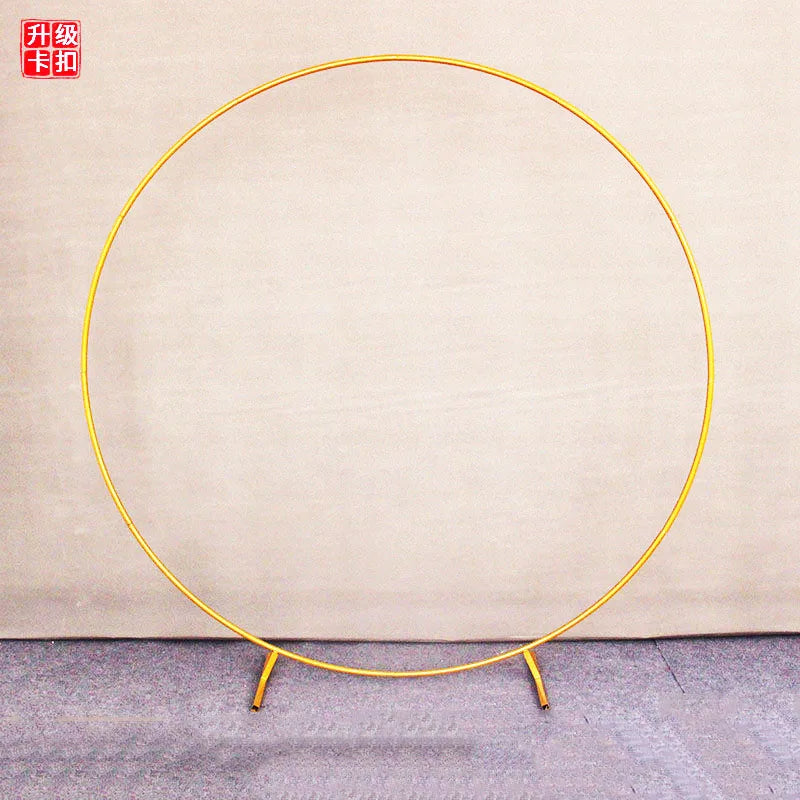 Dropshipping Large-Sized Circular Metal Wedding Arch Buckle Style Indoor Outdoor Backrest Bracket Garden Courtyard Party