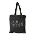 Wholesale Eco High Quality Blank Personalized Fashion Black Printing Women's One Shoulder Shopping Tote Cotton Strap Bag