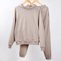 Wholesale Custom Men's Plain Unisex Streetwear 100% Cotton Sweat Track Suit With Custom Label USA Size Print Hoodie Set