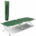 Factory Custom Logo Size Outdoor Metal Frame Modern Camping Folding Portable Sleeping Stretcher Cot Beach Bed for Events