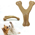 TPR Dog Chew Toy Sound-Producing Pet Teething Bone for Oral Relief Bite-Resistant Oral Cleaning Stick Gnawing Toy for Dog Stress