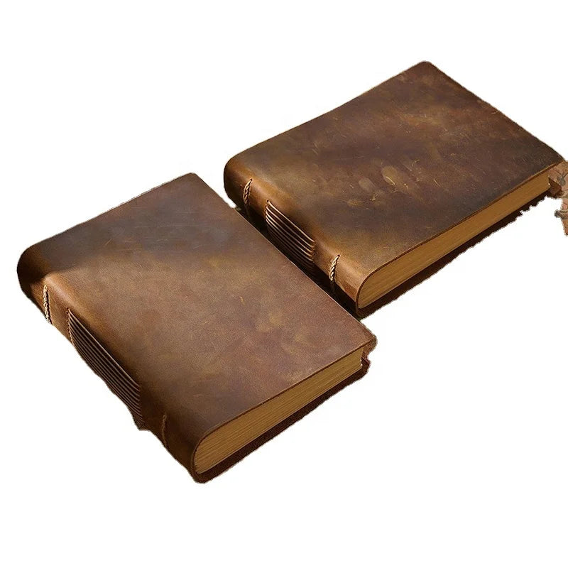 Investing Handmade Creative Christian Craft Paper Organizer/Planner Odm Recycled Custom Logo Private Locking Bound Leather