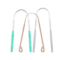 Wholesale Customized Premium U-Shaped Stainless Steel Tongue Scraper Kit with Custom Logo Metal Tongue Cleaning Tool