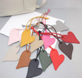 Wholesale PU Leather Heart Peach Shape Decoration Keychain Charms Lucky Hanger Decoration Charms Keychain