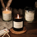 Frosted Aromatherapy Glass Candle Gift Box Fragrance Soothing Sleeping Soy Candle Customized Logo