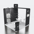 Modern Design 10x10 Quick Build Aluminum Tension Fabric Portable Promotional Clothing Trade Show Booth