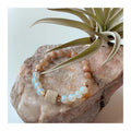 Boho Aromatherapy JewelryNatural Crystal Amethyst & Lava Rock BraceletEssential Oil Diffuser Stretch Bracelet for Women Gift