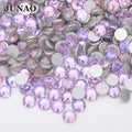 Fancy SS6 SS12 SS16 SS20 Pink Violet Color Round Crystal Strass Flatback Glass Crystal Rhinestones for DIY Crafts