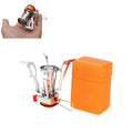 Wholesale Jinhua Outdoor Camping Stoves New Mini Camping Stove Lightweight Portable Gas Stainless Steel Butane Fuel Outdoor Use