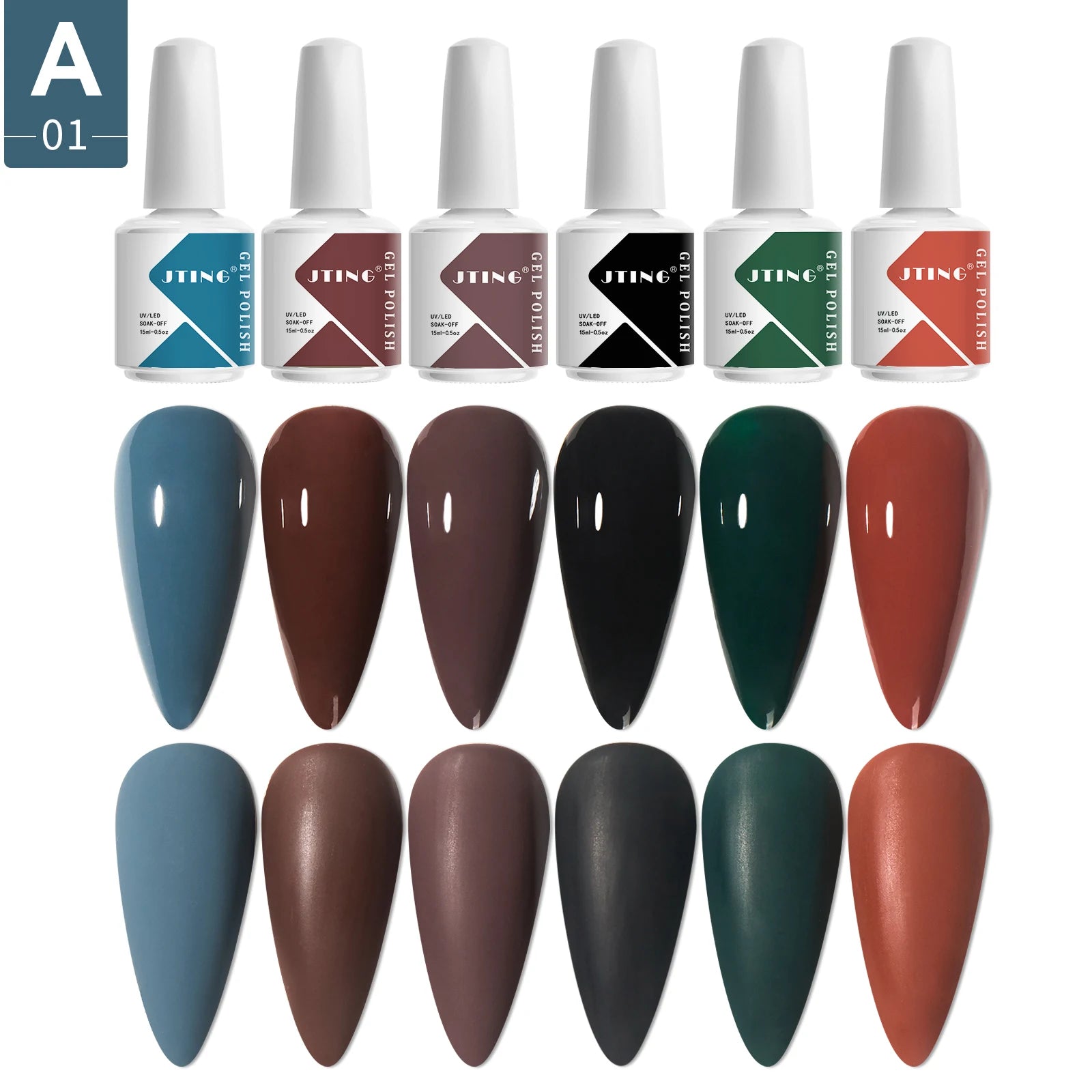 JTING Professional Nail Vendor Supplies Design Your Own Nail Gel Polish Bottle 15ml OEM Private Label Uv Led Gel Nail Polish