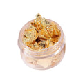 Best Price Three Colours/set Gold-Plated Silver Rose Gold Nail Art Home Decoration Metal Flakes Plaque Set with Offset Printing