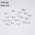 HPHT Lab Grown Pear Cut Diamond Loose Gemstone for Jewelry Setting Calibrated Size