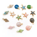 AA00760 Findings for Making Necklace Bracelet Starfish Conch Pendant Diy Ornaments Accessories