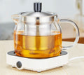 450ml Small Glass Teapot with Removable Stainless Steel Loose Tea Filter Heatproof Tea Kettle Maker 1L Capacity Coffee Wholesale
