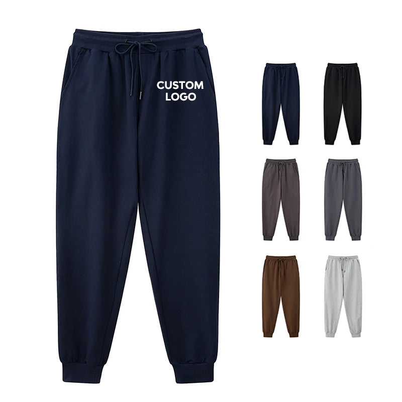 Custom logo Sweat Sweatpants Printed Plain Men Jogging Pants Blank Women Track Pants Fleece Unisex Joggers Pants