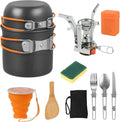 Camping Cooking Utensils Portable Eco Friendly Gas Stove Outdoor Mini Camping Cookware Tourist Tableware Set
