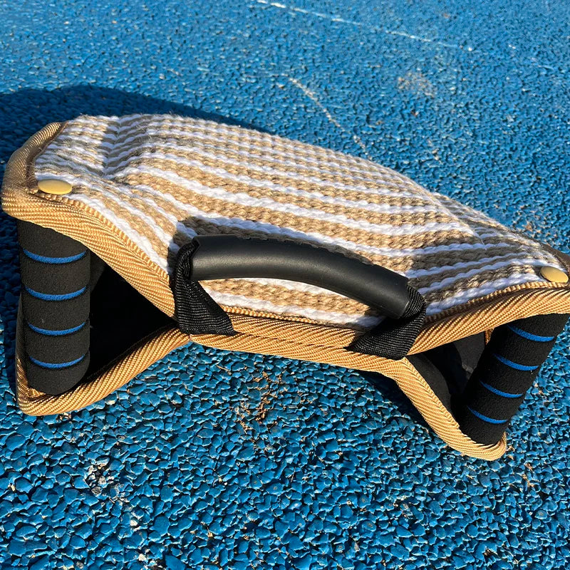 Hot Selling Jute Safety Training Pet Tugs With 2 Strong Handle Interactive Bite Dog Pillow Customization