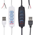 1m 1.5m 4-keys Two-color Temperature White Switch Cable Art Frame Night Light Usb Dimming Cable