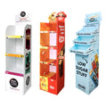 Retail Store Cardboard Display Stands for Promotional Purpose for Snack Candy Drink Dolls Gifts POP Displays