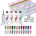 JTING NEW Design High Density Platinum Drawstring Gel Liner Nail Art Paint Gel Polish Liner Gel De Couleur Ongle OEM Custom logo