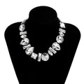 SC Wholesale Fashion Colored Crystal Necklace Luxury Rhinestone Tassel Necklace Retro Full Diamond Chokers Necklace for Women