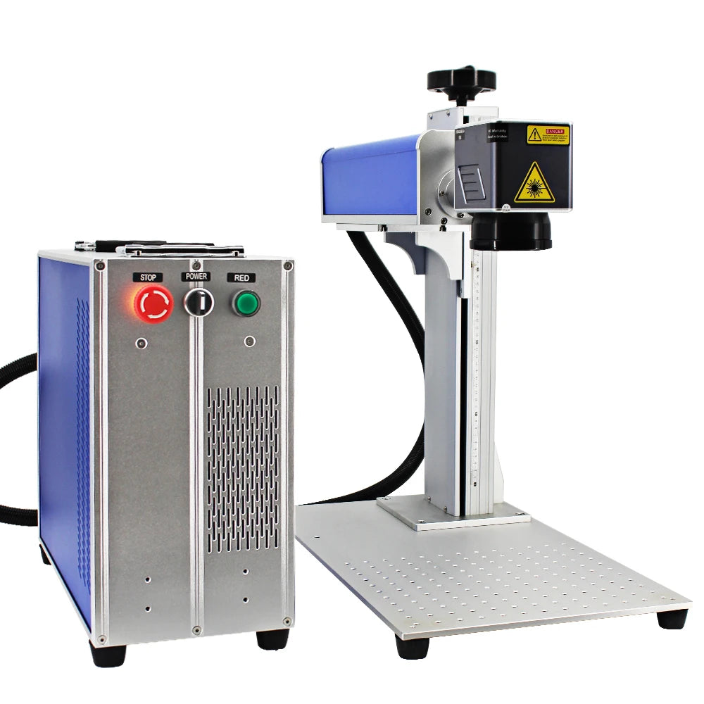 JPT Mopa Fiber Laser Marking Machines in Various Power Levels-New 20W to 100W Range Supporting DXF BMP AI Graphic Formats