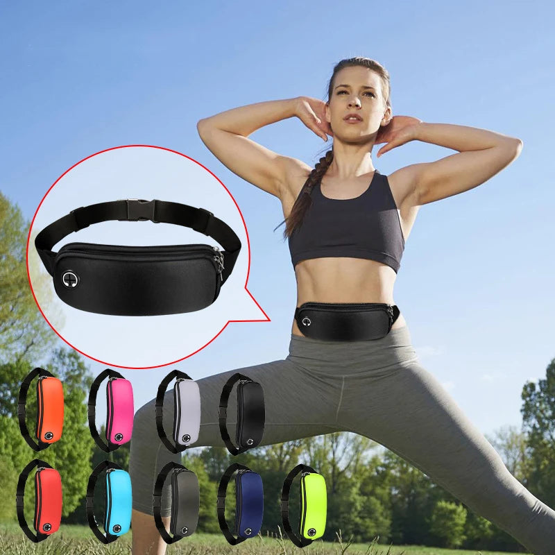 Latest Design Custom Print Unisex Workout Running Cycling Jogging Sport Waterproof Zipper Waist Fanny Pack Wallet Phone Bag Set