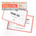 A6 customized uncoated paper thank you card flyer for park