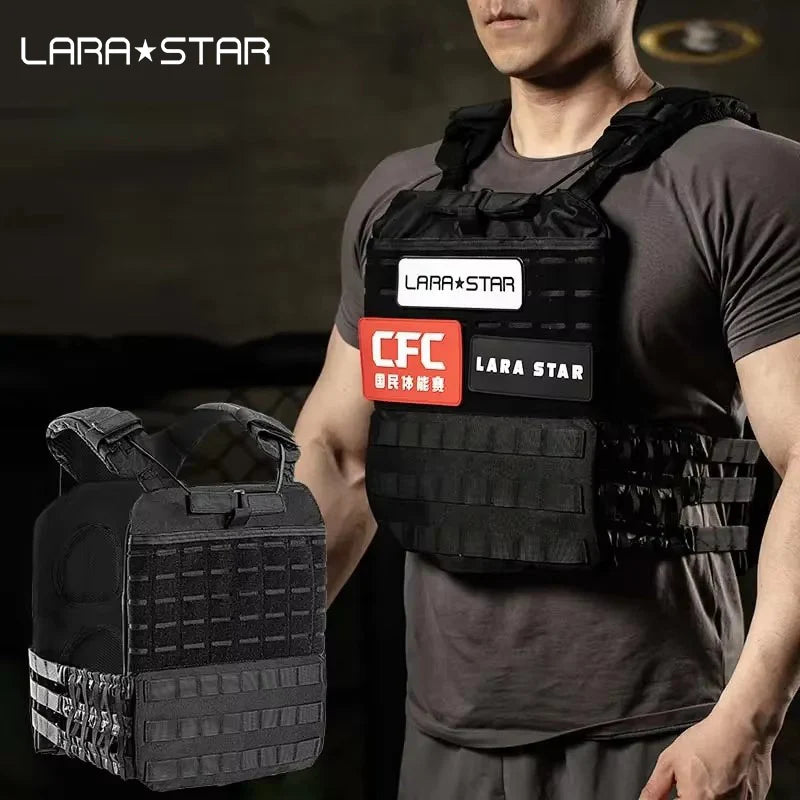 LS1177 Training Sports Weight Bearing Steel Plate Carrier Workout Tactical Weight Vest MegaBDM
