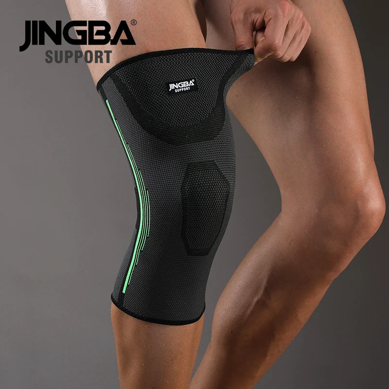 JINGBA Custom High Elastic Knee Protection Brace OEM/ODM Volleyball Sports Knee Pads Flexible Patella Support