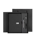 Customizable Premium Leather Notebook Set Metal Pen Ink Refill 32GB USB Drive Thematic Die-Cut Printing Business Gift Gifts