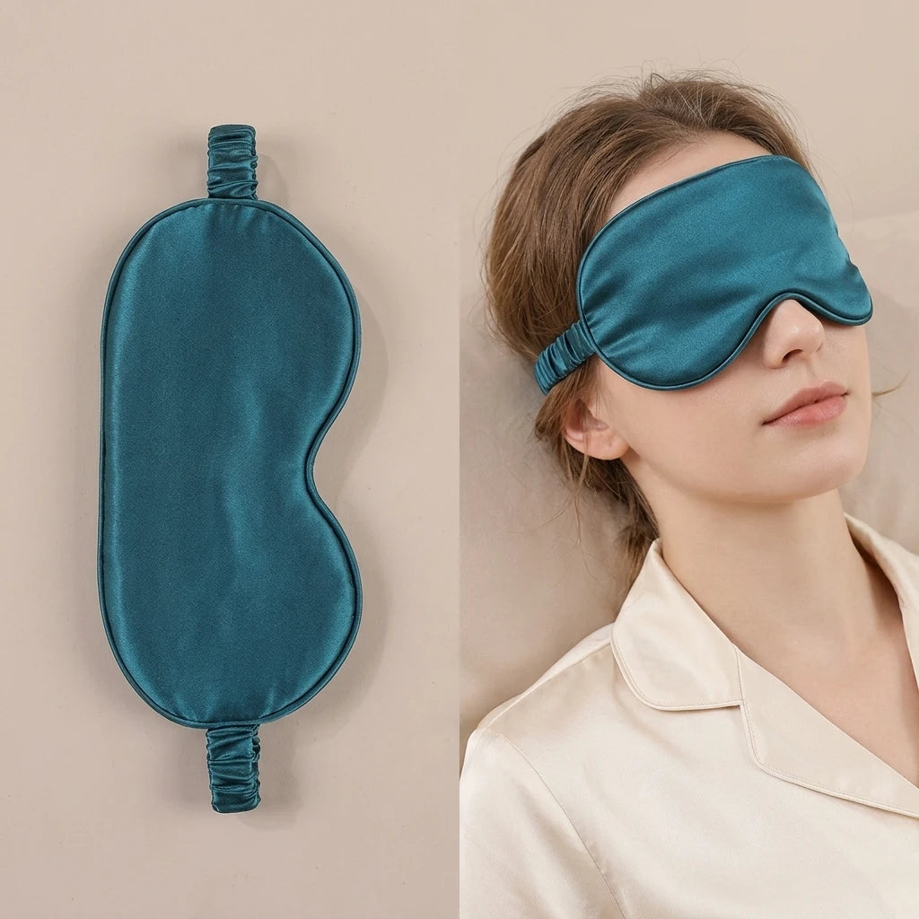 Custom Logo Children Silk Satin Sleep Eye Mask Adjustable Elastic Band Soft Sleeping Eye Mask Satin Silk Eyemasks Sleep MegaBDM