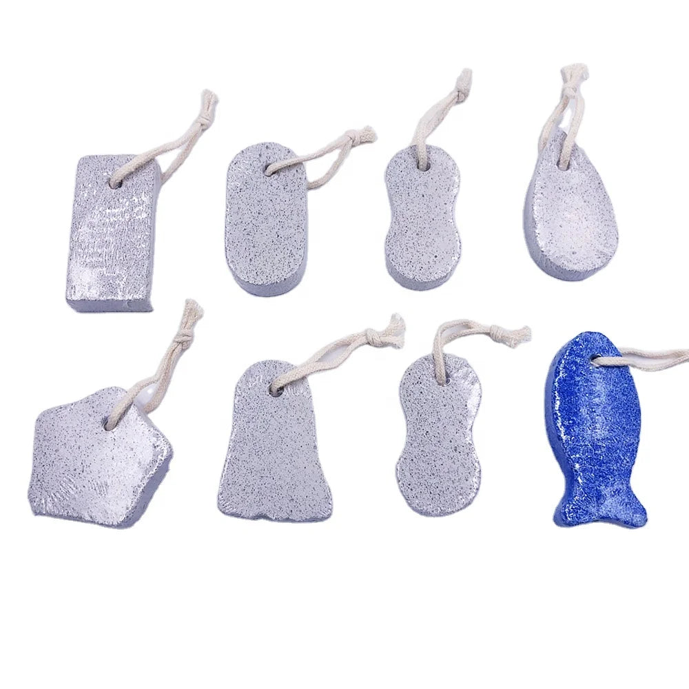 MUXI Natural Pumice Stone Foot File Foot Massager Hard Skin Callus Remover for Heels Pedicure Tool Exfoliation Dead Skin Removal
