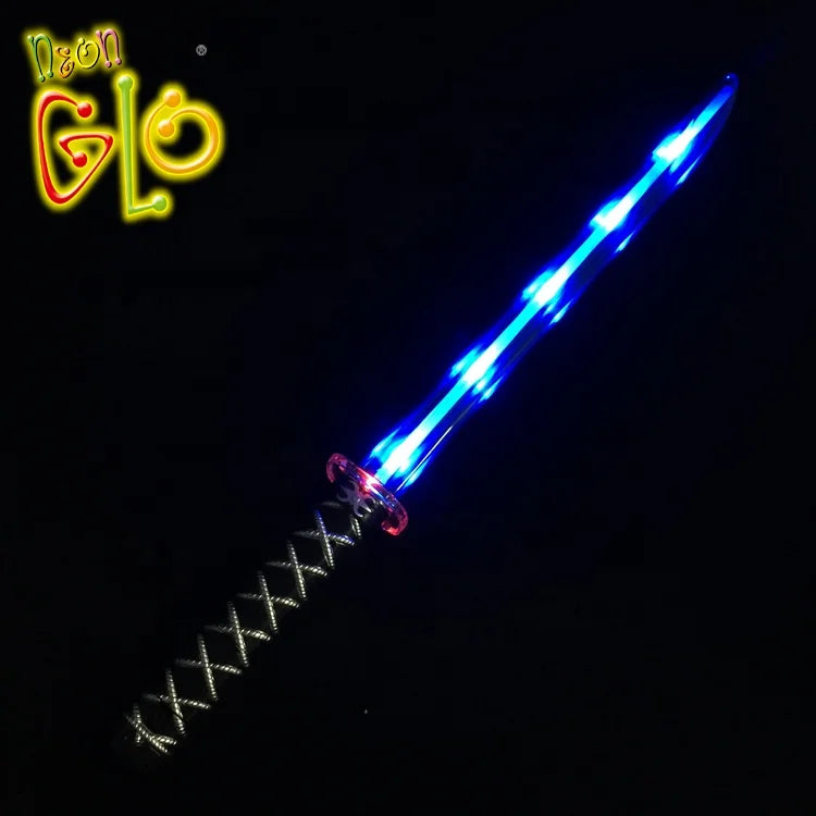 Kids LED Light-Up PVC Saber Lightsaber Sword Toy for Cosplay Party Supplies with Flashing Feature