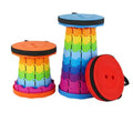 Lightweight Fishing Picnic Accessories PP Round Retractable Folding Camping Collapsible Stool Portable