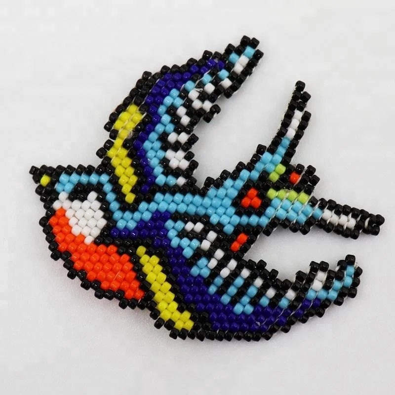 Wangshun Rhinestone Bodice Applique Custom Iron on Sequin Patches Embroidery Badges