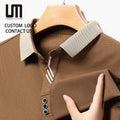 2025 New Men's Business Casual T Shirt - Long Sleeve Top Breathable Comfortable Office Wear Fashionable Shirts Wholesale