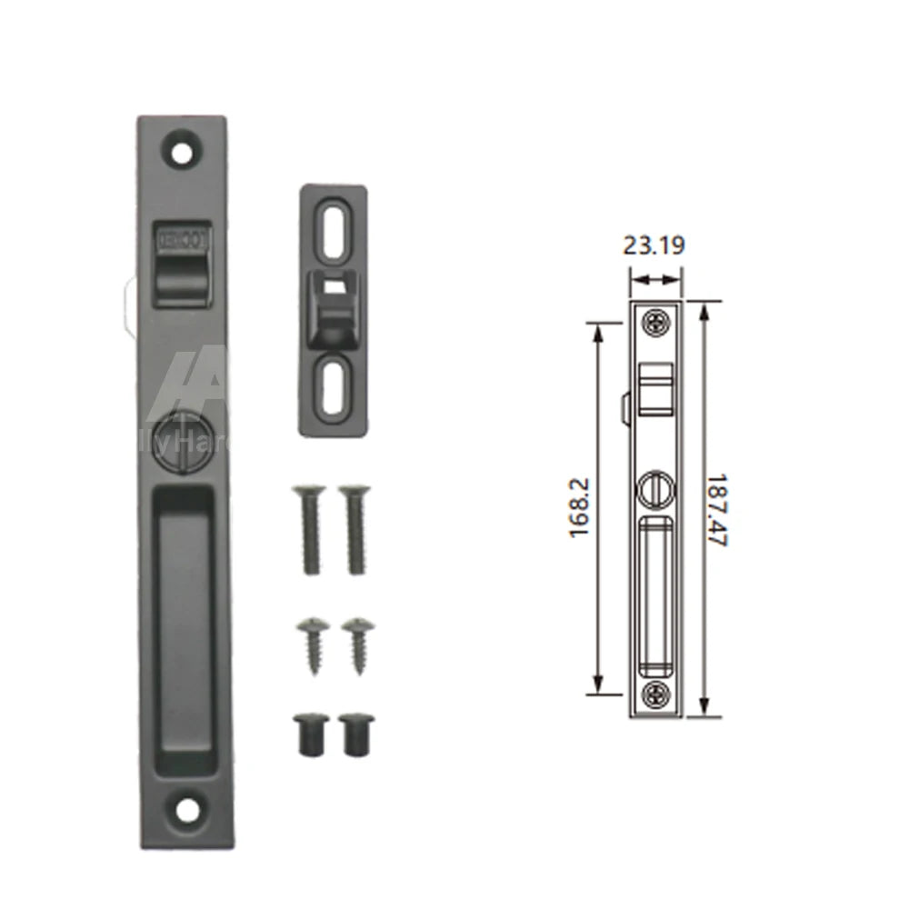 Blacks and Whites Chrome Pestillos Open Locked Sliding Aluminum Window Lock
