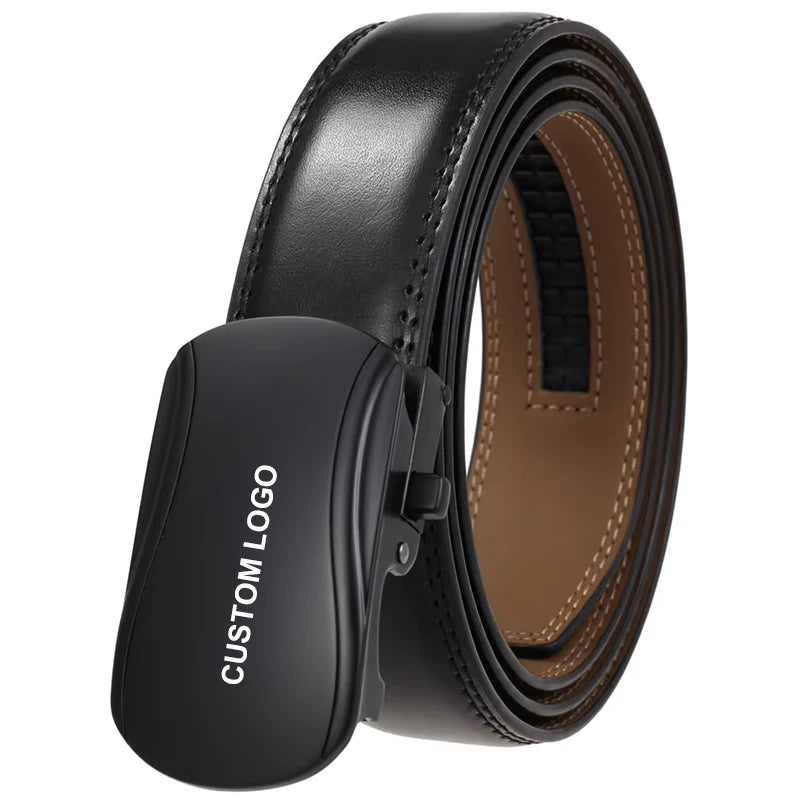 LY36-21958-2 Wholesale Price Men's 35mm Leather Belt  Men Casual Genuine Luxury Business Cowhide Belt of Trousers Leather Belts