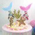 Underwater Ocean Theme Cupcake Decorations Happy Birthday  Cake Topper