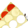 Pack of 100 45mm 50mm Gold Embossed Laser Sticker Seal Paper Labels Round Foil Steel Decorative Tags for Certificate Packaging MegaBDM