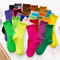 Cute Custom Logo Cotton Candy Color Sports Long Socks for Girls