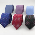 Formal Dot Standard Size Necktie 2.75inch Groom Gentleman Ties Men Chrysanthemum Party Polyester Gravata 7cm Width Tie